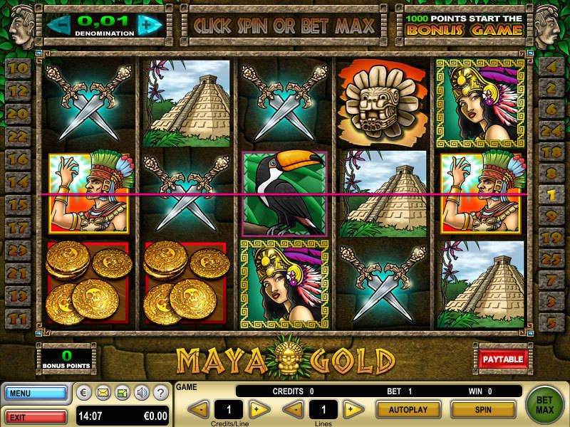 Slot Maya Gold gratis