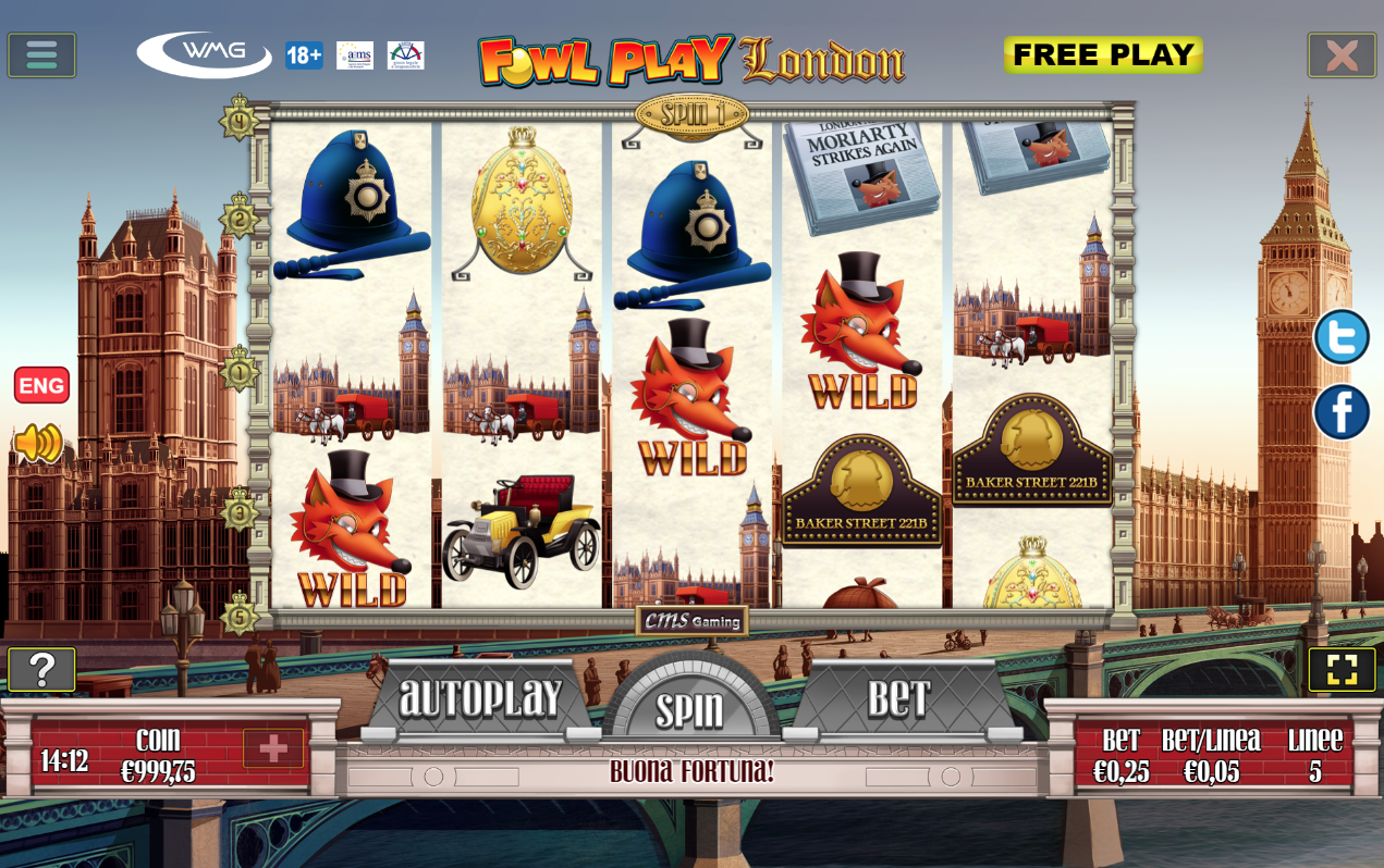 Bonus game slot Fowl Play London